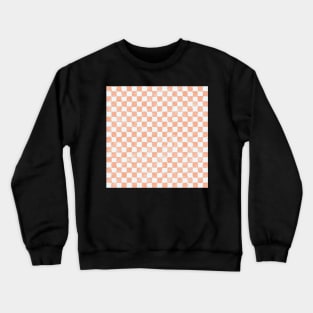 Soft blush watercolor checkers Crewneck Sweatshirt